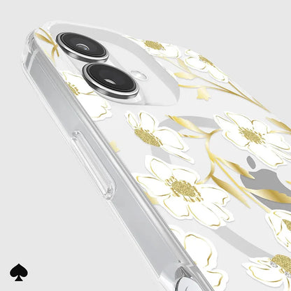 Kate Spade New York Protective Gems MagSafe – dėklas, skirtas „iPhone 16“ (Sunshine Floral)