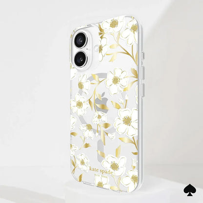 Kate Spade New York Protective Gems MagSafe – dėklas, skirtas „iPhone 16“ (Sunshine Floral)