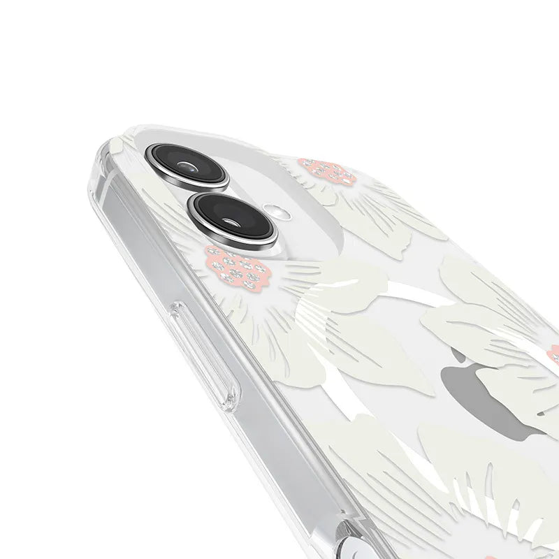 Kate Spade New York Protective MagSafe – dėklas, skirtas iPhone 16 (Hollyhock Floral)