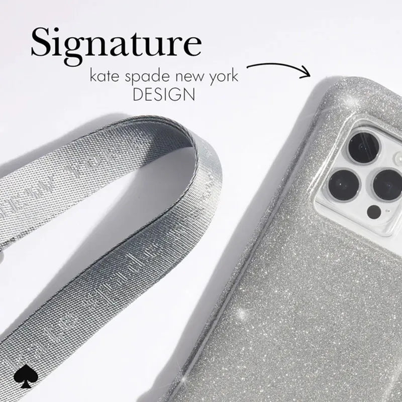 Kate Spade New York Vandeniui atsparus plaukiojantis dėklas – Vandeniui atsparus dėklas išmaniesiems telefonams iki 6,7 colio (That Sparkle)