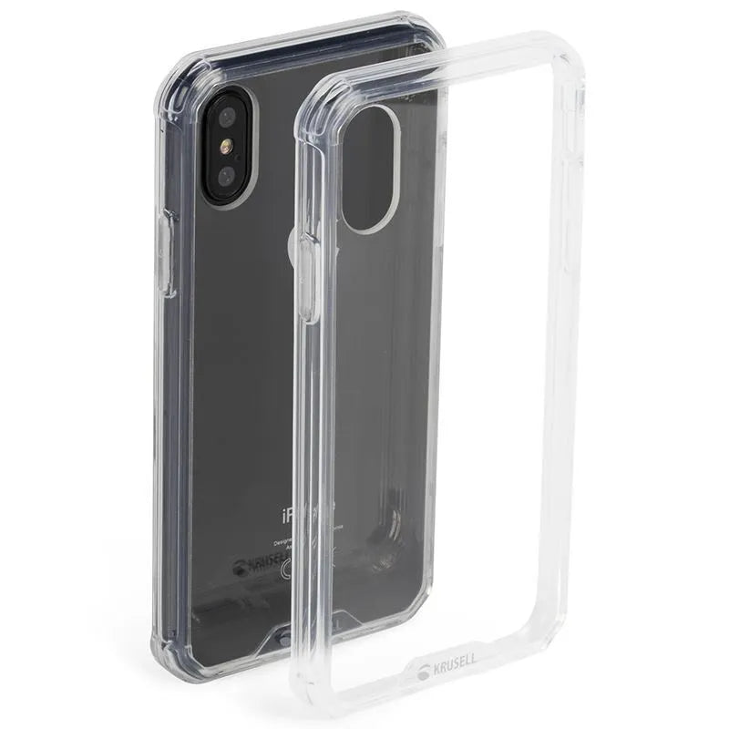 Krusell Kivik Pro dangtelis - dėklas, skirtas „iPhone X“ (permatomas)