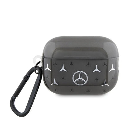 Mercedes didelio žvaigždės rašto „AirPods Pro 2“ dėklas (juodas)