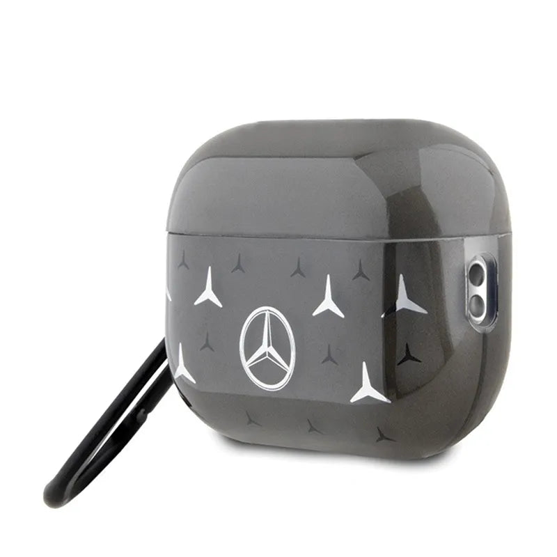 Mercedes didelio žvaigždės rašto „AirPods Pro 2“ dėklas (juodas)