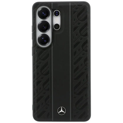 Mercedes Laurel Leaves Vertikali Dryžu dėklas MagSafe, skirtas Samsung Galaxy S26 Ultra (Juodas)