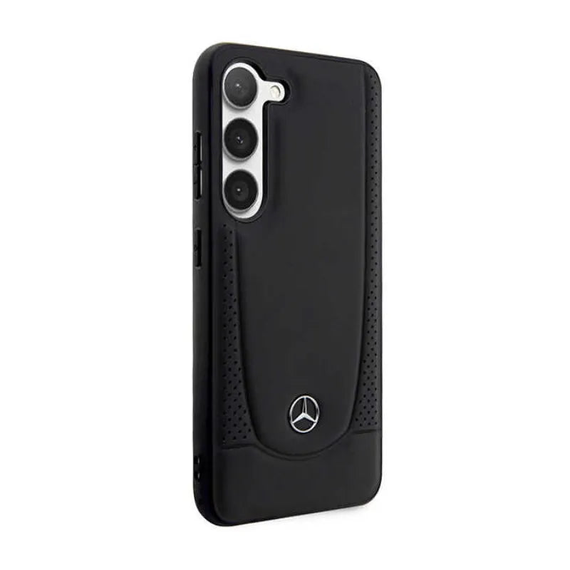 „Mercedes Leather Urban Line“ dėklas – Samsung Galaxy S23 FE (juodas)