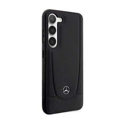 „Mercedes Leather Urban Line“ dėklas – Samsung Galaxy S23 FE (juodas)