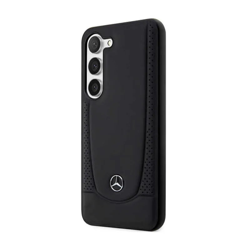 „Mercedes Leather Urban Line“ dėklas – Samsung Galaxy S23 FE (juodas)