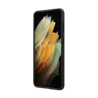 Mercedes Leather Urban Line – dėklas, skirtas „Samsung Galaxy S21+“ (raudonas)