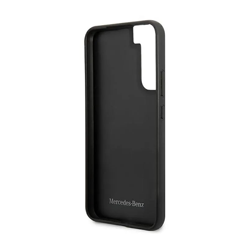 Mercedes Leather Urban Line – dėklas, skirtas Samsung Galaxy S22+ (juodas)
