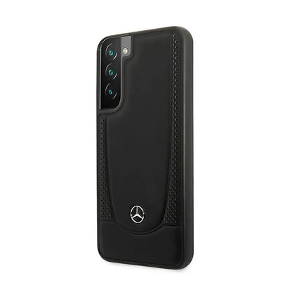 Mercedes Leather Urban Line – dėklas, skirtas Samsung Galaxy S22+ (juodas)