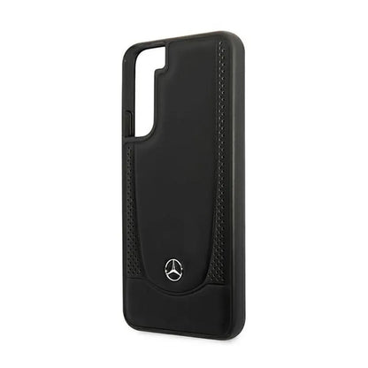 Mercedes Leather Urban Line – dėklas, skirtas Samsung Galaxy S22+ (juodas)