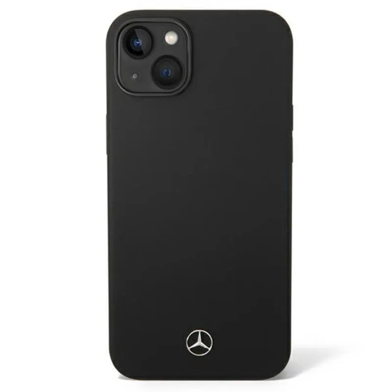 Mercedes Silicone Line – dėklas skirtas iPhone 14 Plus (juoda)