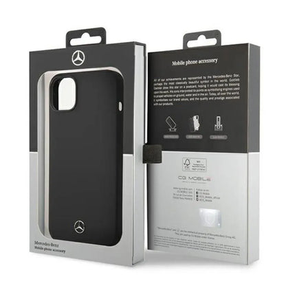 Mercedes Silicone Line – dėklas skirtas iPhone 14 Plus (juoda)