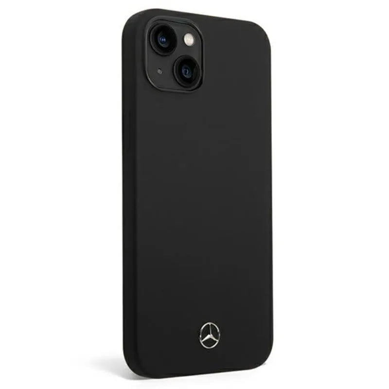 Mercedes Silicone Line – dėklas skirtas iPhone 14 Plus (juoda)