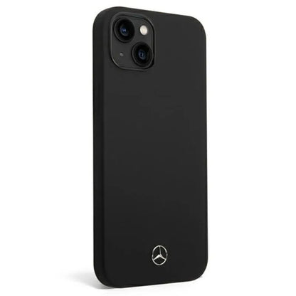 Mercedes Silicone Line – dėklas skirtas iPhone 14 Plus (juoda)