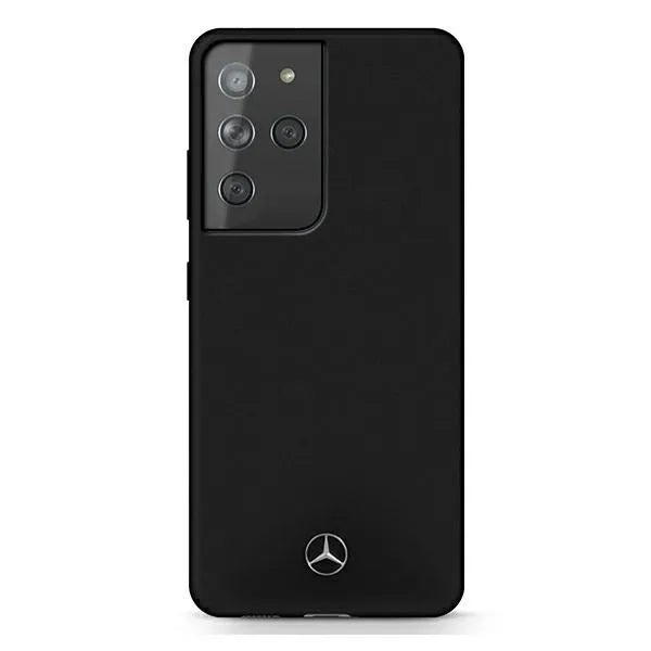 Mercedes Silicone Line - Dėklas skirtas Samsung Galaxy S21 Ultra (Juodas)