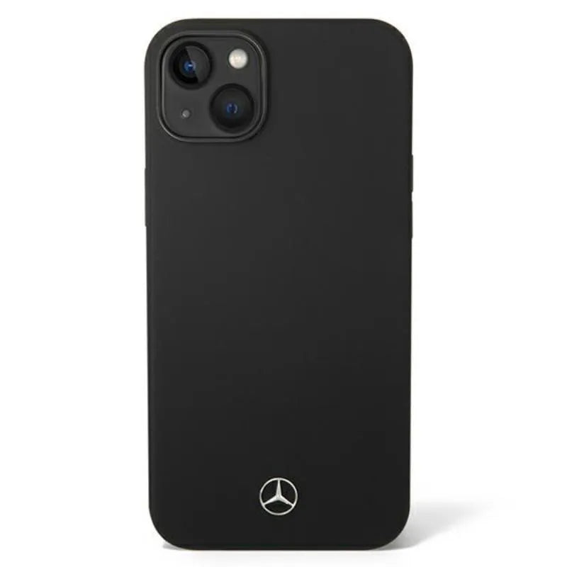 Mercedes Silicone Line MagSafe – Dėklas, skirtas iPhone 14 Plus (juodas)