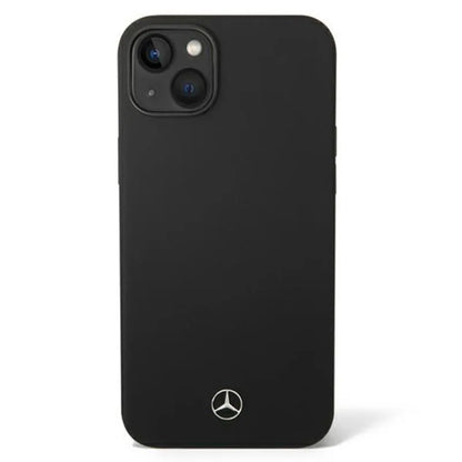 Mercedes Silicone Line MagSafe – Dėklas, skirtas iPhone 14 Plus (juodas)