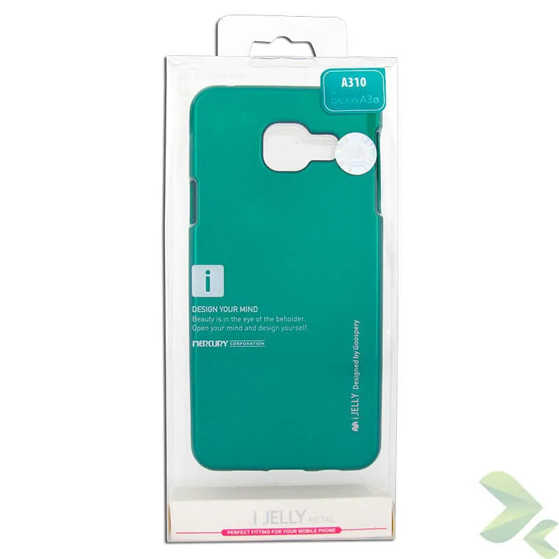 Mercury I-Jelly - dėklas, skirtas Samsung Galaxy A3 (2016) (žalios spalvos)