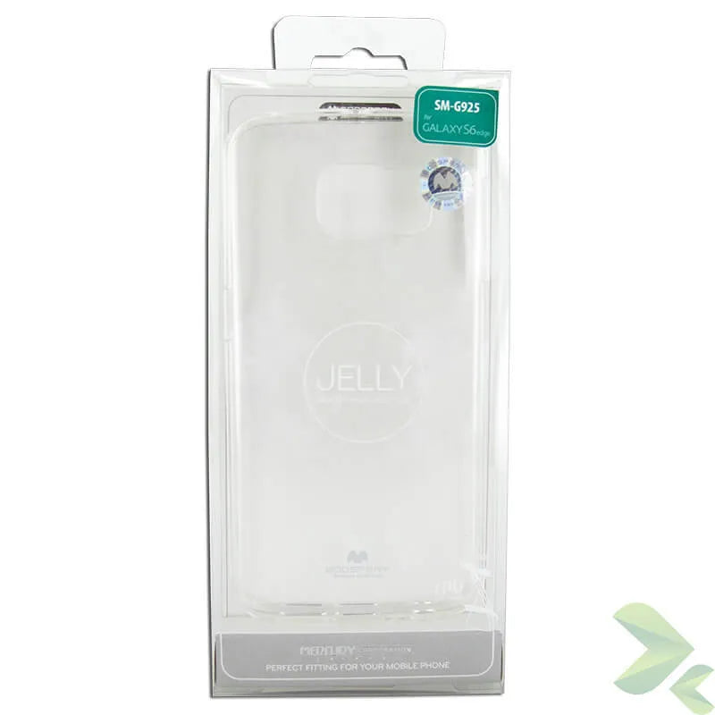 Mercury permatomas želė – dėklas skirtas „Samsung Galaxy S6 Edge“ (skaidrus)