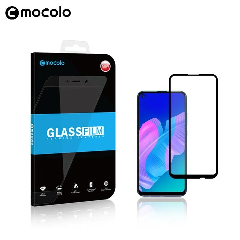 Mocolo 2.5D "Full Glue" apsauginis stiklas, skirtas Huawei P40 Lite E
