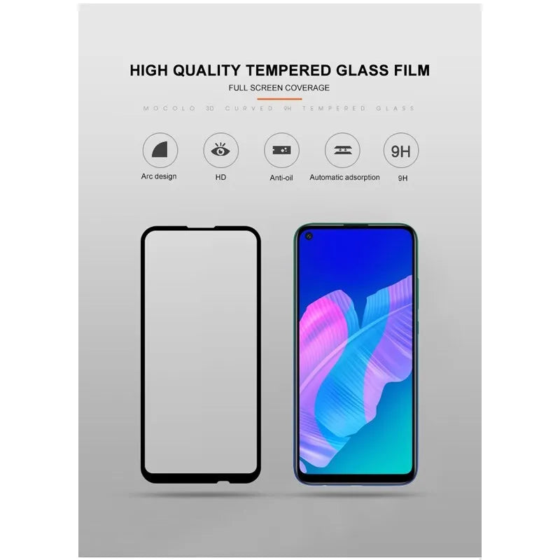 Mocolo 2.5D "Full Glue" apsauginis stiklas, skirtas Huawei P40 Lite E