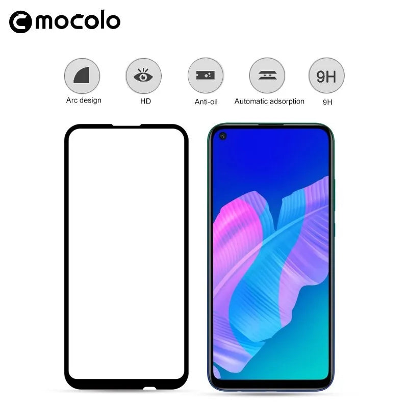 Mocolo 2.5D "Full Glue" apsauginis stiklas, skirtas Huawei P40 Lite E