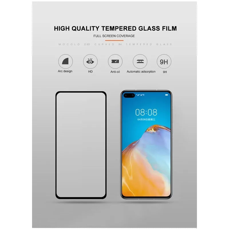 Mocolo 2.5D visiškai klijuojamas apsauginis stiklas, skirtas Huawei P40