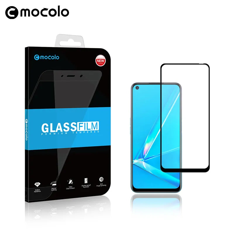 Mocolo 2.5D visos dangos apsauginis stiklas, skirtas OPPO A92