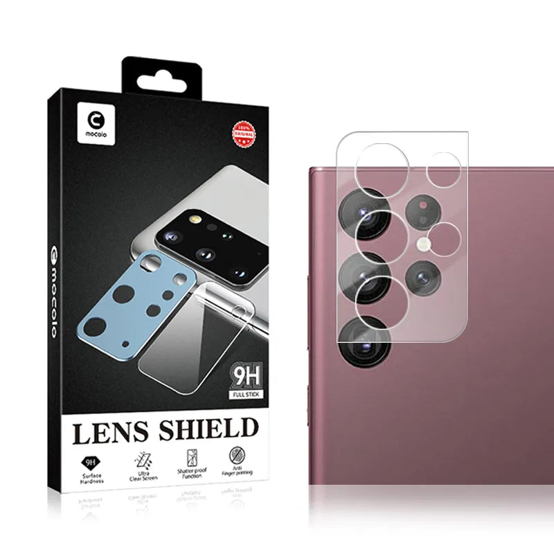 Mocolo Silk Camera Lens Glass - apsauginis stiklas, skirtas Samsung Galaxy S22 Ultra kameros lęšiui