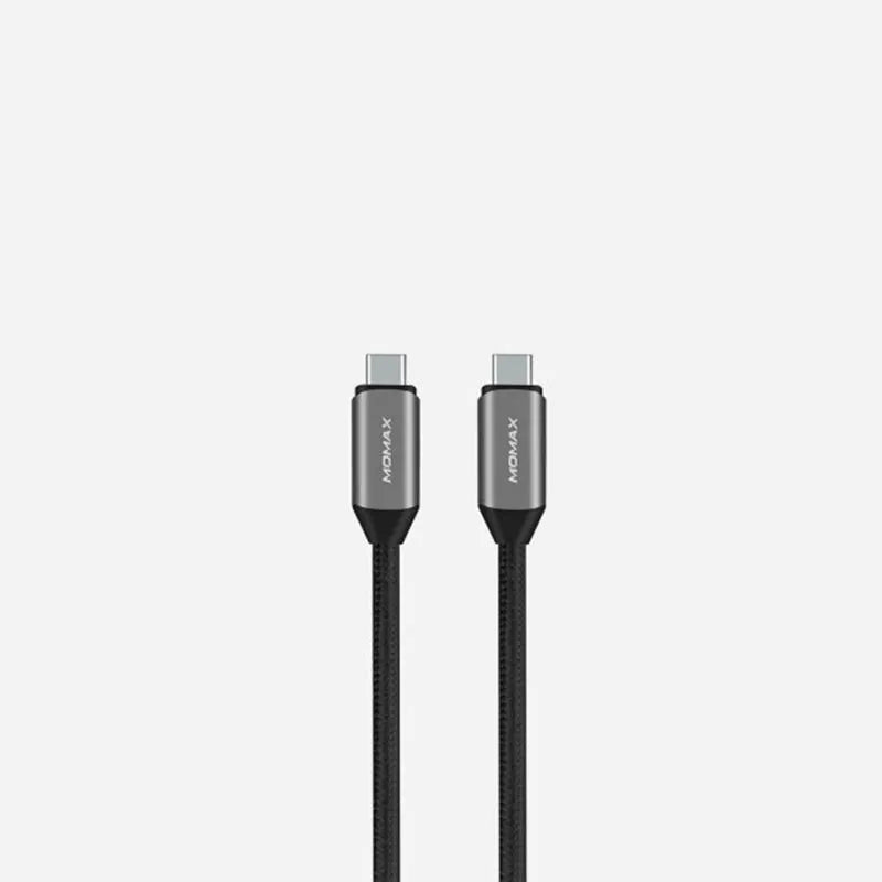 Momax Elite Link C tipo maitinimo laidas, 1 m (juodas)