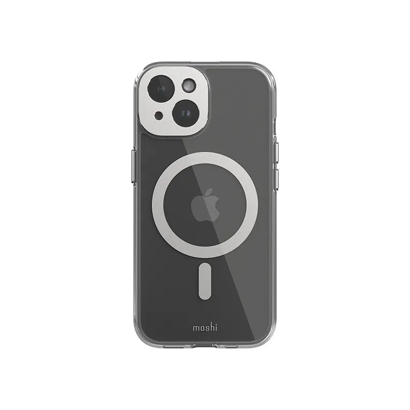 Moshi iGlaze MagSafe – dėklas iPhone 15 (Mėnulio sidabro spalva)