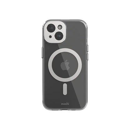 Moshi iGlaze MagSafe – dėklas iPhone 15 (Mėnulio sidabro spalva)
