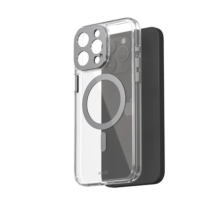 Moshi iGlaze MagSafe – dėklas iPhone 15 Pro Max (Meteorite Gray)