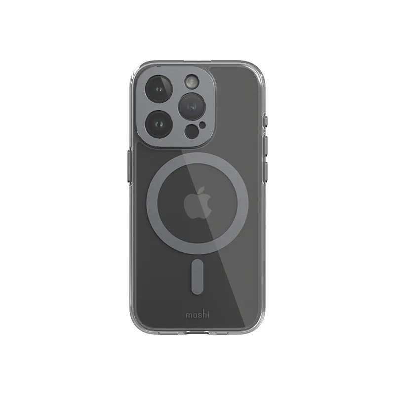 Moshi iGlaze MagSafe – dėklas „iPhone 15 Pro“ (Meteorite Gray)