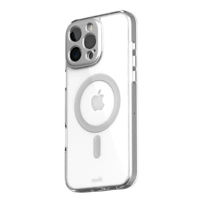 Moshi iGlaze MagSafe dėklas iPhone 16 Pro Max (Luna Sidabrinė)