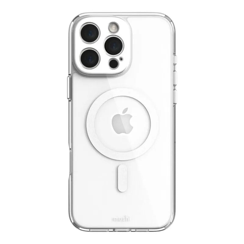 Moshi iGlaze MagSafe dėklas iPhone 16 Pro Max (Luna Sidabrinė)