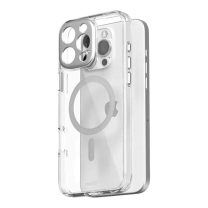 Moshi iGlaze MagSafe dėklas iPhone 16 Pro Max (Luna Sidabrinė)