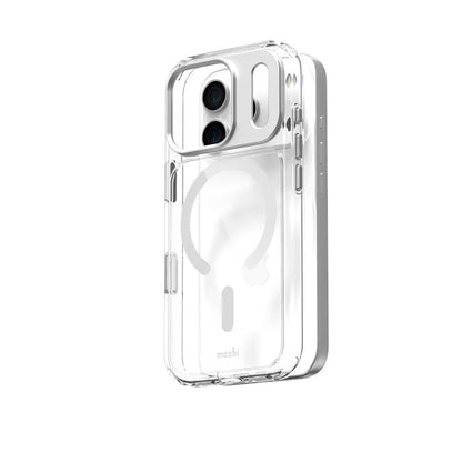 Moshi iGlaze MagSafe - Dėklas iPhone 17 Pro (Luna Silver)