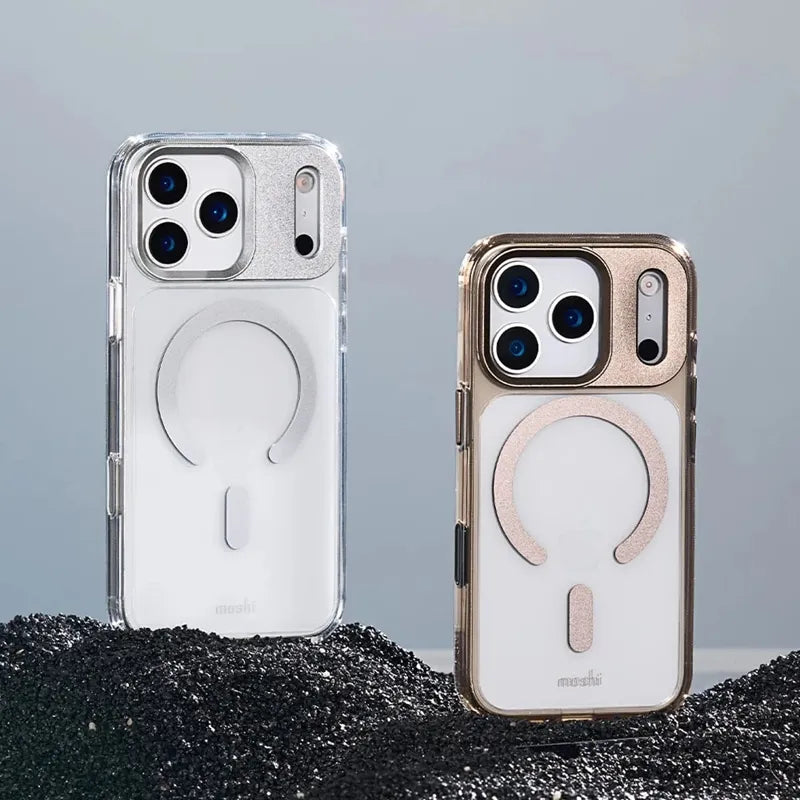 Moshi iGlaze MagSafe - Dėklas iPhone 17 Pro (Luna Silver)