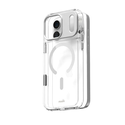Moshi iGlaze MagSafe dėklas iPhone 17 Pro Max (Luna Silver)
