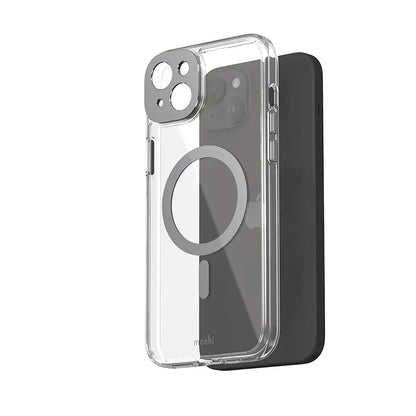 Moshi iGlaze MagSafe – Dėklas, skirtas iPhone 15 Plus (Meteorito pilka)