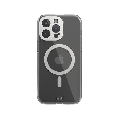 Moshi iGlaze MagSafe – dėklas, skirtas iPhone 15 Pro Max (Mėnulio sidabro)
