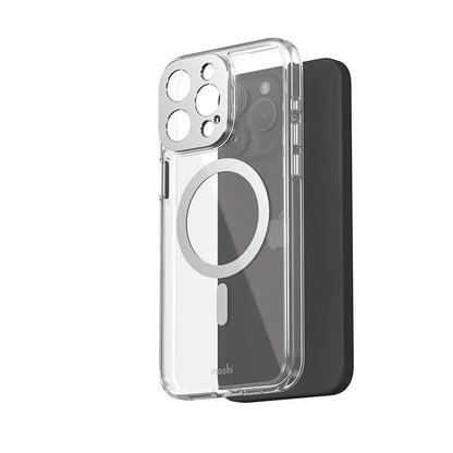 Moshi iGlaze MagSafe – dėklas, skirtas iPhone 15 Pro Max (Mėnulio sidabro)