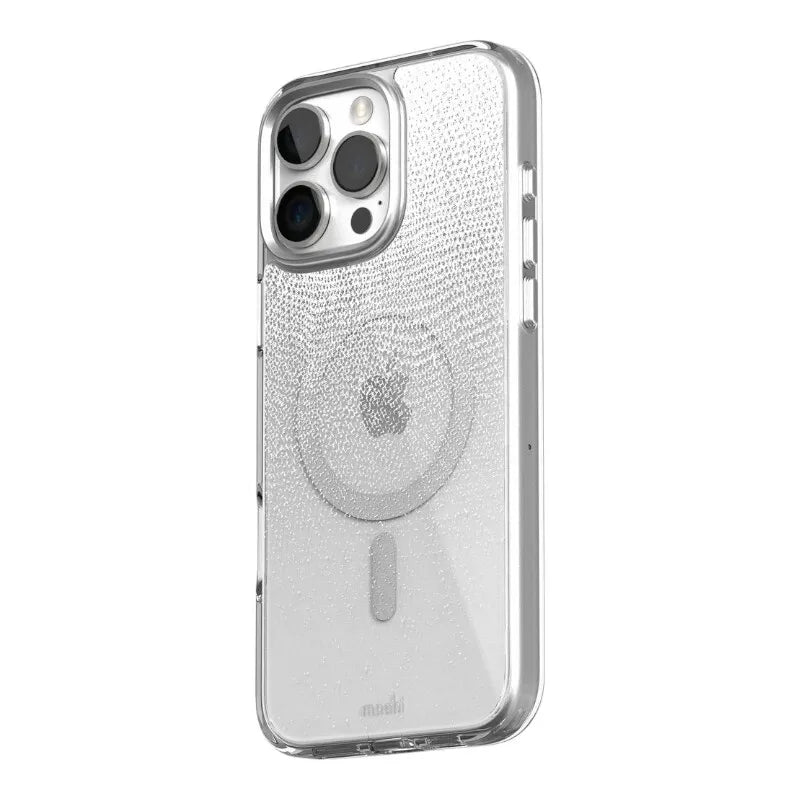 Moshi iGlaze MagSafe – dėklas, skirtas iPhone 16 Pro Max (rūko baltumo)