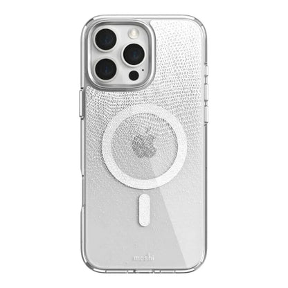 Moshi iGlaze MagSafe – dėklas, skirtas iPhone 16 Pro Max (rūko baltumo)