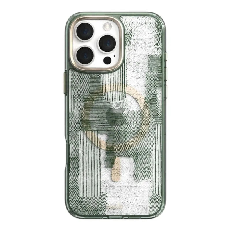 Moshi iGlaze MagSafe - dėklas, skirtas iPhone 16 Pro (Saulės šviesos žalios spalvos)