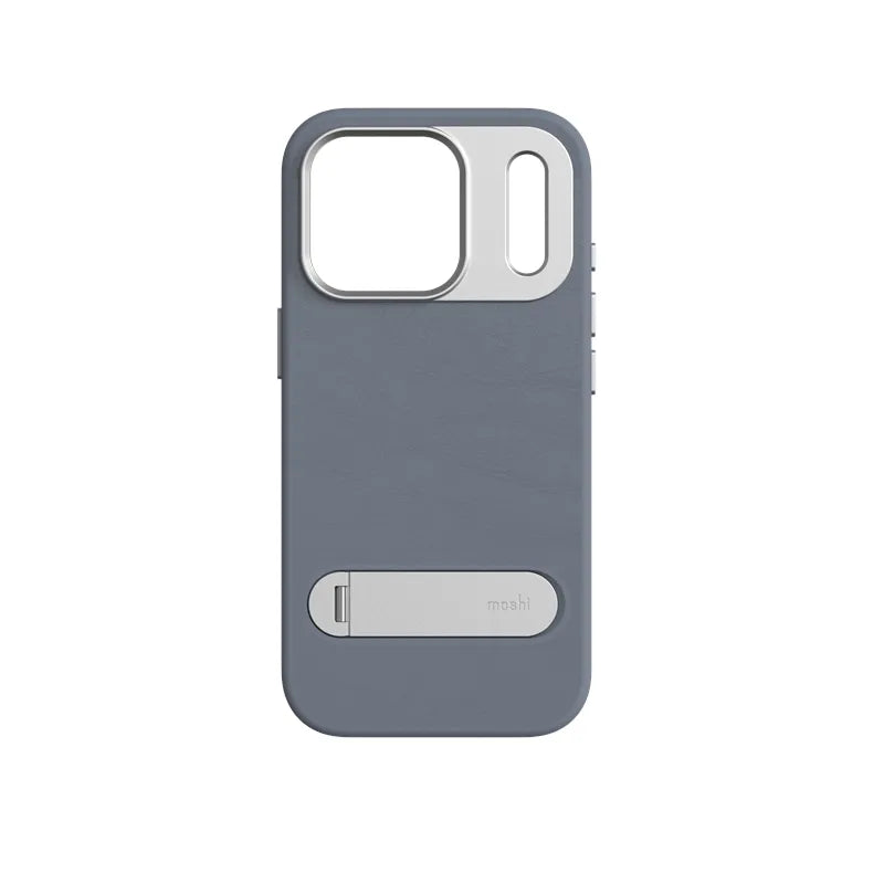 Moshi Kameleon MagSafe - Dėklas iPhone 17 Pro su atlenkiama kojele (Tamsiai mėlyna)