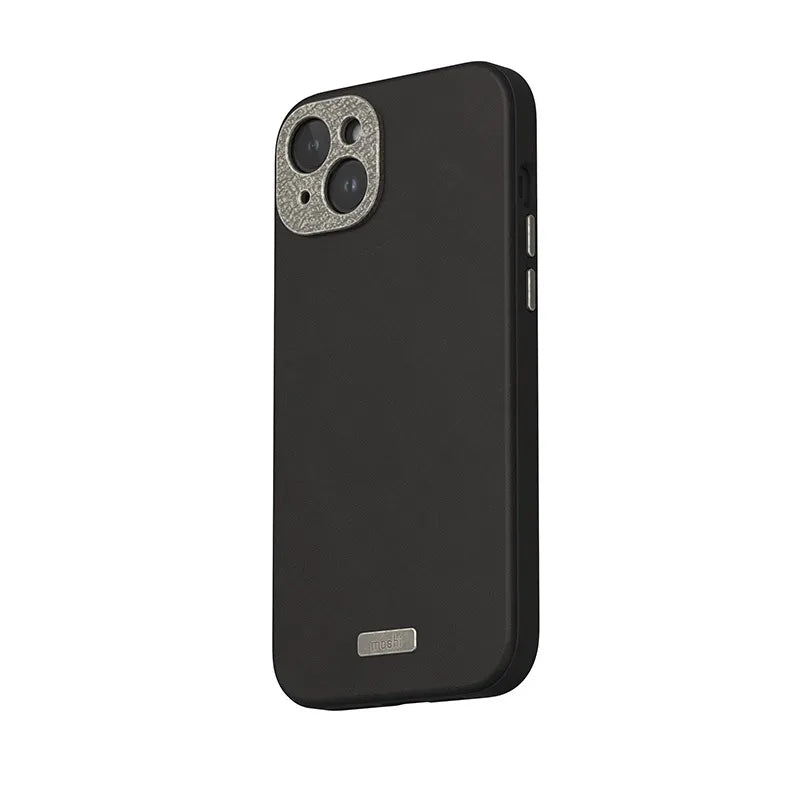 Moshi Napa MagSafe – Odininis dėklas, skirtas iPhone 15 Plus (Vidurnakčio juoda)