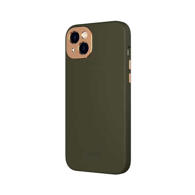 Moshi Napa MagSafe – odinis dėklas iPhone 14 Max (kadagio žalia)